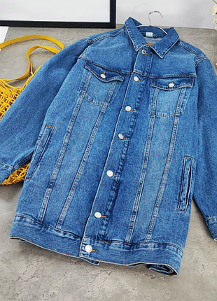 Подовжена джинсова курточка h&amp;m
