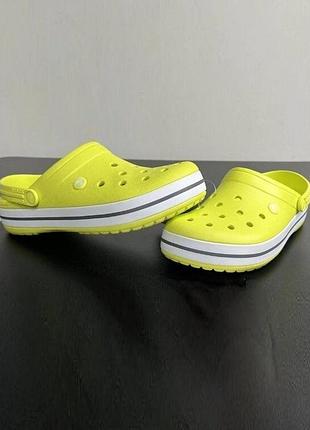 Крокс крокбенд клог цітрус зелені crocs crocband clog citrus agrumes