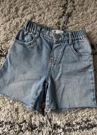 Стильні вільні джинсові шорти zara 98 104