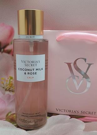 Парфумований міст для тіла та волосся coconut milk & rose колекція natural beauty victoria's secret.