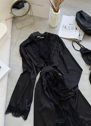 Жіночий стильний комплект з шовку