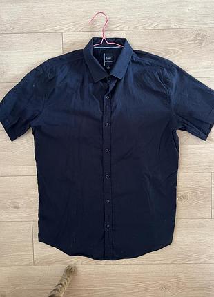 Рубашка классическая синяя производитель туречки