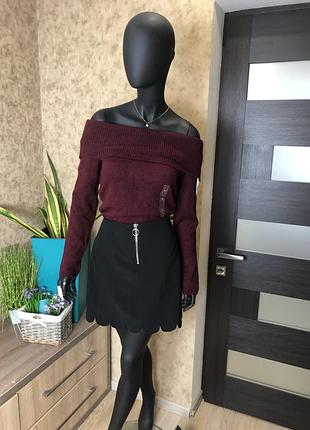 Вишневый джемпер на плечи🍁