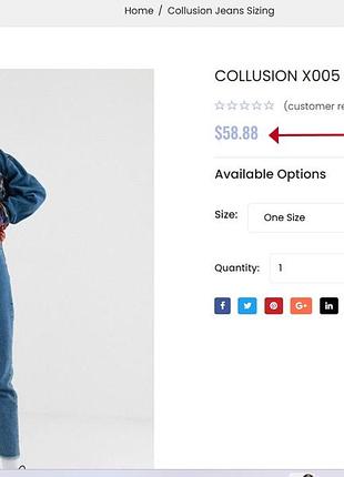 👖 трендові джинси collusion x005 straight® 34р.2 фото