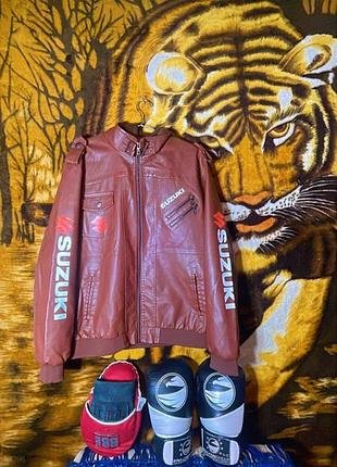 Зроблено під замовлення!куртка шкіряна сузукі ,suzuki,мотокуртка,елітна якість