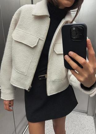 Бомбер піджак букле zara