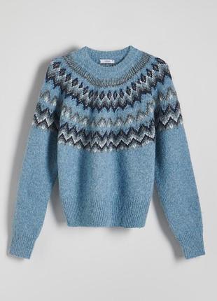 Джкмпер вязаный с люрексом reserved размер s