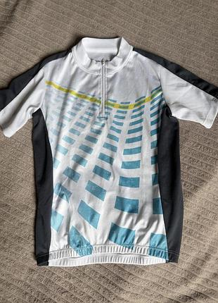 Яскрава вело кофта футболка бігова crosswave+вело рукавиці в подарунок