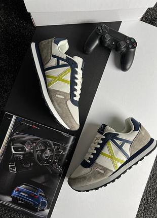 Чоловічі кросівки armani exchange ax grey white