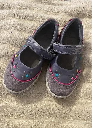 Шкіряні тапочки кімнатні для дівчинки , дитячі капці