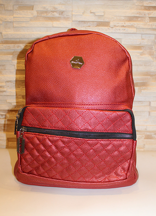 Рюкзак женский красный код 7-1095