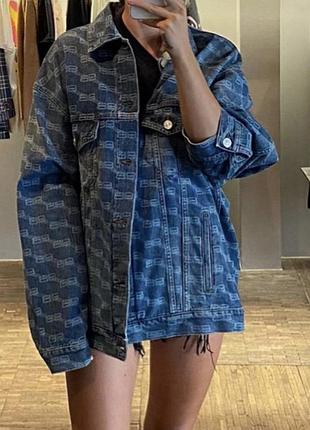 Balenciaga оригинал джинсовая куртка xs оверсайз