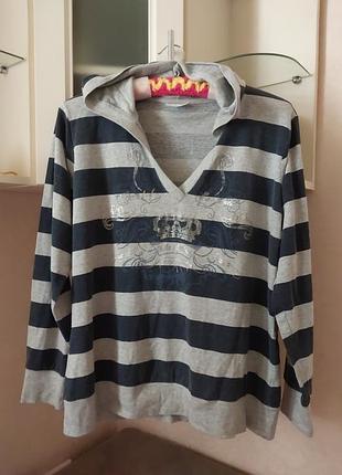 Кофта свитшот с капюшоном л.хл