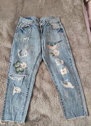 Джинси жіночі бавовна l, довжина 84, талія40,бедра48