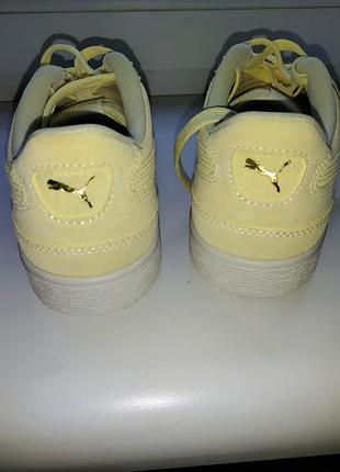 Puma кроссовки замшевые, жёлтого цвета. новые. оригинал. 4