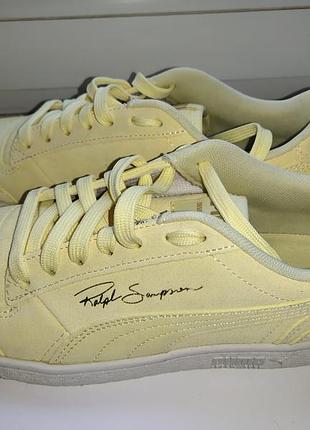 Puma кроссовки замшевые, жёлтого цвета. новые. оригинал.