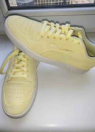 Puma кроссовки замшевые, жёлтого цвета. новые. оригинал. 3