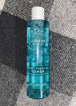 Тоник для глубокого очищения кожи lumene deeply purifying toner