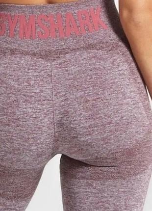 Легінси gymshark з високою талією flex кольору ягідної троянди