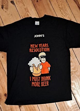 Винтажная футболка "i must ebay more beer" - редкость, юмор, 90-е