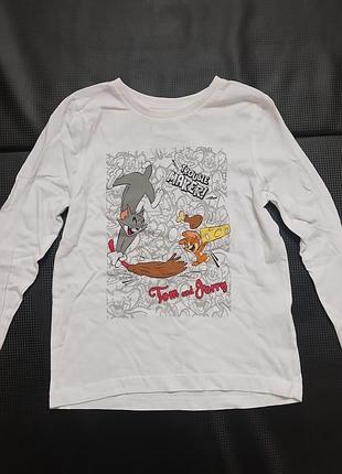 Лонгслів  looney tunes 2-3 роки tom&jerry
