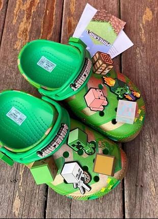 Сандалі - крокси crocs minecraft майнкрафт для хлопчика