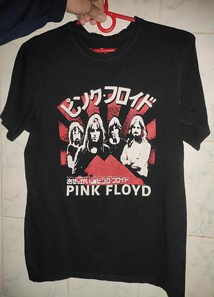 Стильная фирменная футболка катон винтажная pink floyd xl рок-гурт.s