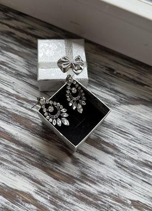 Сережки з камінням
