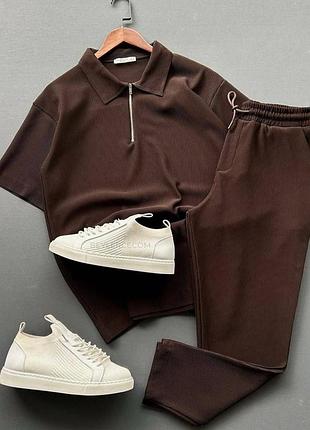 Костюм чоловічий, топовий якісний костюм. коричневий, беж, графіт чорний. s,m,l,xl,xxl,xxxl