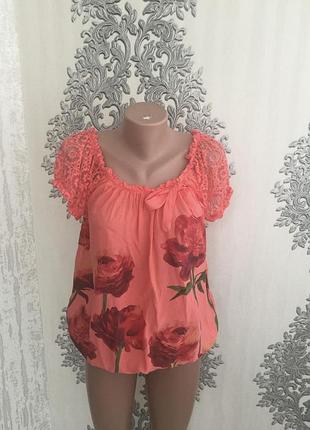 Блуза блузка италия красивая модная шикарная маки модная