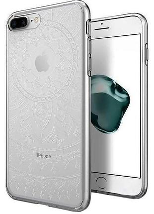Оригінальний силіконовий чохол spigen liquid crystal shine (cristal clear) для iphone 7 plus/ 8 plus