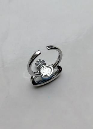 Кольцо silver green vivienne 8
