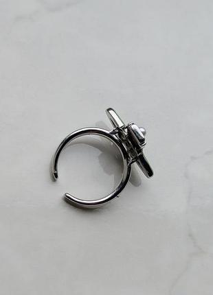 Кольцо silver green vivienne 6