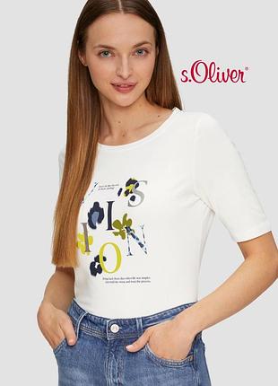 Женская футболка прямого кроя s'oliver