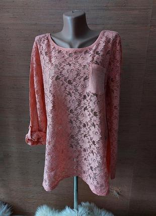 🌺🍃🌸 нежный реглан блузка красивого абрикосового цвета