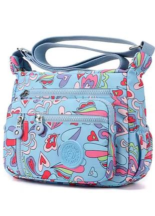 Сумка плащевка через плечо женская новая