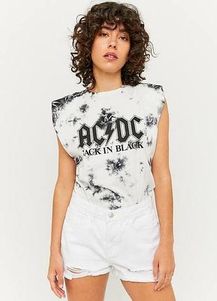 Майка с подплечниками ac dc xs