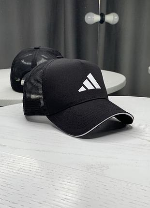 Бейсболка тракер adidas з сіткою чорна2 фото