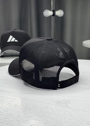 Бейсболка тракер adidas з сіткою чорна4 фото