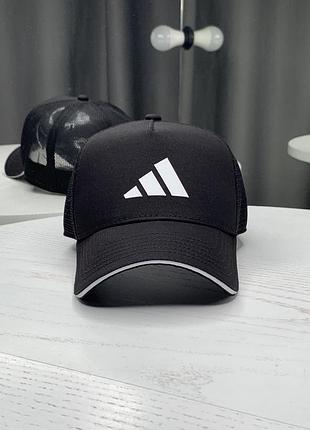 Бейсболка тракер adidas з сіткою чорна6 фото