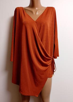 Стильна блуза імітація запаху #1026#