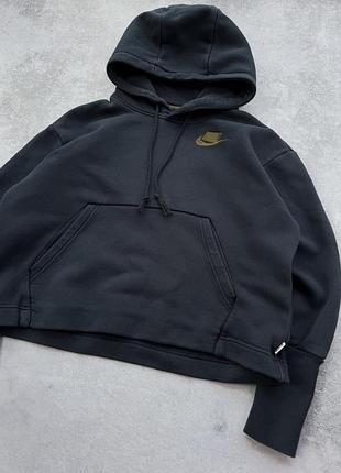 Вкорочене худі nike синє жіноче 5