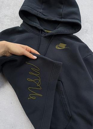 Вкорочене худі nike синє жіноче 6