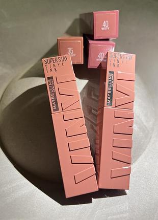 Асортимент нова рідка помада для губ з глянцевим фінішем maybelline new york superstay vinyl ink
