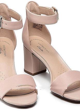 Р.37, 37.5 clarks жіночі шкіряні босоніжки оригінал