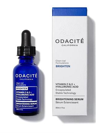 Сироватка для освітлення шкіри odacite brightening serum vitamin c & e + hyaluronic acid 30мл