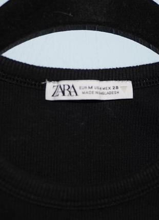 Базова бавовняна майка топ zara6 фото