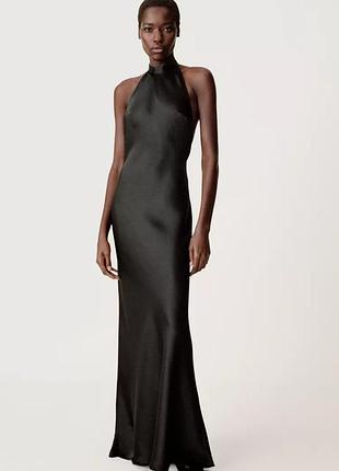 Чорна атласна  zara new