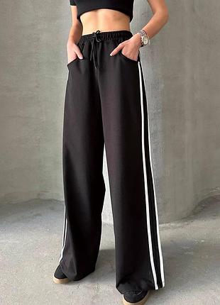Жіночі штани  з лампасами , штани в 2 кольорах,розміри: 42-44, 44-46, 48-50, тканина: двохнитка люкс