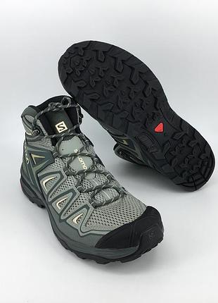 Мужские кожаные летние ботинки берцы salomon x ultra 3 aero 42 2/3 оригинал
